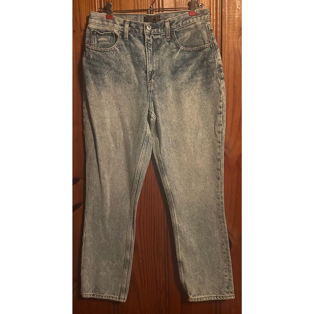 Abercrombie & Fitch High Rise Mom Denim Jeans Acid Wash Women's Classic 4/27